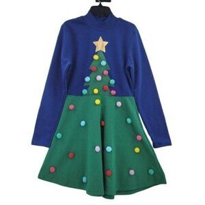 Women's Christmas Tree Decorative Ugly Dress
